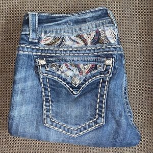 Miss Me Jeans JE8001P Cuffed Capri